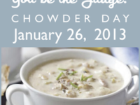 Chowder Day 2013 – January 26th